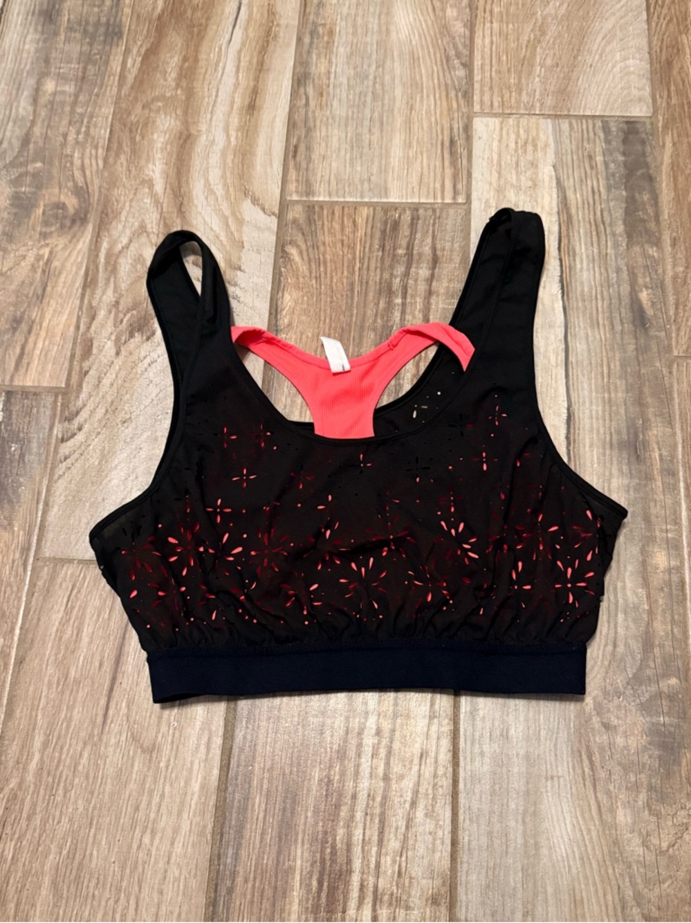 Free People Movement Laser Cut Double Layer Sports Bra